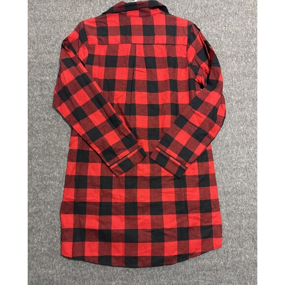 Wondershop Women's Sleepwear Gown Flannel Red Black Extra Small - Picture 5 of 5